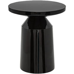 Atmosphera - Table d appoint totem Sita métal noir D38cm créateur d'intérieur
