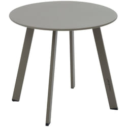 Table d appoint de jardin ronde Saona café 50 x 45cm en acier - Hespéride