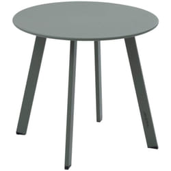 Table d appoint de jardin ronde Saona vert laurier 50 x 45cm en acier - Hespéride