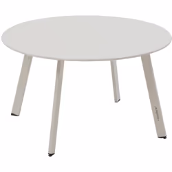 La table d'appoint de jardin ronde "SAONA" Hespéride séduit par son design épuré et son caractère polyvalent. Une table prati ...