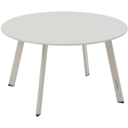 Table d appoint de jardin ronde Saona argile 70 x 40cm en acier - Hespéride