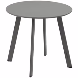La table d'appoint de jardin ronde "SAONA" Hespéride séduit par son design épuré et son caractère polyvalent. Une table prati ...