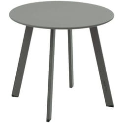 Table d appoint de jardin ronde Saona vert laurier 70 x 40cm en acier - Hespéride