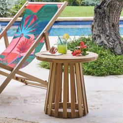 Hesperide - Table d appoint de jardin ronde Osuna 50 x 50cm en acacia - Hespéride