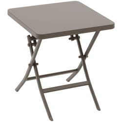 Hesperide - Table d appoint de jardin carrée Greensboro café 40 x 40cm en acier - Hespéride