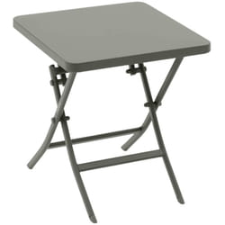 Hesperide - Table d appoint de jardin carrée Greensboro vert laurier 40 x 40cm en acier - Hespéride