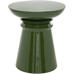 Atmosphera - Table d appoint totem Jaya métal vert D38cm créateur d'intérieur