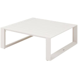 Hesperide - Table basse de jardin carrée Allure avoine 97 x 97 x 37cm en aluminium - Hespéride