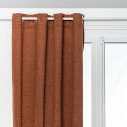 Atmosphera - Rideau isolant occultant Soana rose terracotta 140x260cm créateur d'intérieur