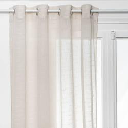 Voilage imprimé Fred beige 140x240cm - Atmosphera créateur d'intérieur