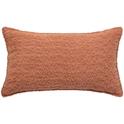 Atmosphera - Coussin bouclette Soana terracotta 30x50cm créateur d'intérieur