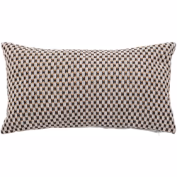 Coussin déhoussable jacquard géométrique . Le coussin jacquard violet est l'accessoire déco parfait pour sublimer votre intér ...