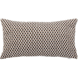 Atmosphera - Coussin déhoussable jacquard géométrique Lin 30x50 cm