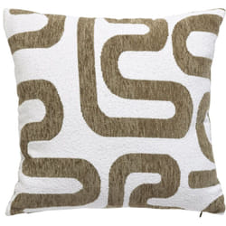 Atmosphera - Coussin jacquard Safina vert kaki 40x40cm créateur d'intérieur