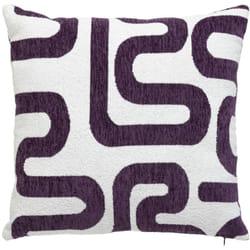 Atmosphera - Coussin jacquard Safina violet 40x40cm créateur d'intérieur
