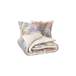 Parure De Lit Imprimée Walaa 240x220 Beige Atmosphera