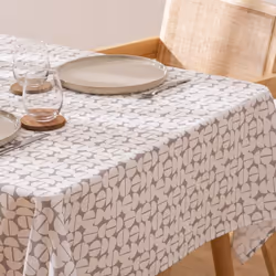 Nappe rectangulaire anti-tâche demi-cercle . Transformez vos repas quotidiens en une véritable expérience culinaire avec notr ...