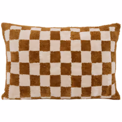 Le coussin damier "Itha" Atmosphera se démarque par son design original. Il décorera votre canapé ou votre lit en leur donnan ...