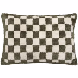Avec son design original, le coussin damier "Itha" Atmosphera donnera du cachet à une pièce de vie tout en vous offrant un co ...