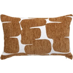Housse de coussin Jeni chenille marron 50x30cm Atmosphera créateur d'intérieur