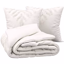 Parure de lit en coton 240x220 - douceur et durabilité exceptionnelles Ensemble complet : La parure de lit DREAMS comprend un ...