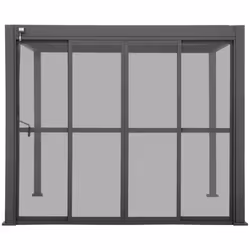 Indispensables pour apporter de l'intimité à une pergola bioclimatique, les portes coulissantes "EVORA" Hespéride allient qua ...