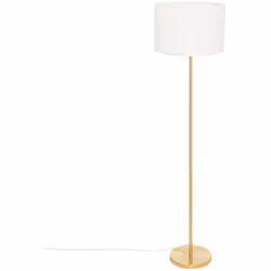 Le lampadaire droit "Tina" Atmosphera se caractérise par un design contemporain. Très chic, son pied en métal brillant soutie ...