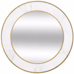 Élégant et raffiné, le miroir "Alisha" Atmosphera joue la carte de la sophistication. De forme ronde, ce miroir à suspendre e ...