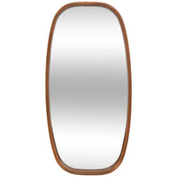 Atmosphera - Miroir ovale Jasna bois 80x40cm créateur d'intérieur
