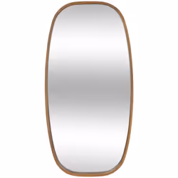 Le miroir ovale "Jasna" Atmosphera est confectionné en bois d'hévéa, une matière naturelle qui se mariera à merveille avec de ...