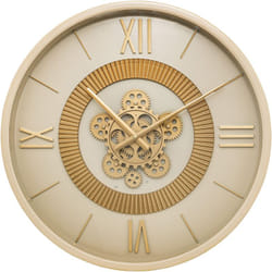 Horloge Giuliana d 50 En Métal Beige Atmosphera