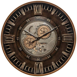 Atmosphera - Horloge mécanique Yoni métal marron D59cm créateur d'intérieur