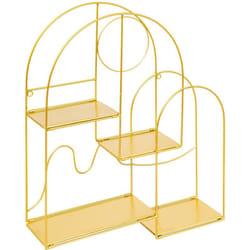 Atmosphera - Etagère murale Tina doré 50x50cm créateur d'intérieur