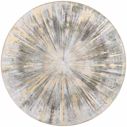 La déco murale "Izzie" Atmosphera ajoutera de la préciosité à votre intérieur. Ce disque en bois arbore une jolie impression  ...