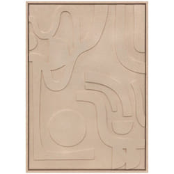 Atmosphera - Déco murale 3D Azra beige 50x70cm créateur d'intérieur