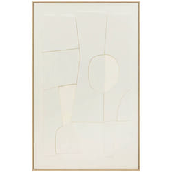 Atmosphera - Déco murale 3D Yelena blanc 116x75cm créateur d'intérieur