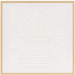 Sobre et épurée, la déco murale 3D "Kaya" Atmosphera décorera avec subtilité la pièce de votre choix à la maison. Toile textu ...