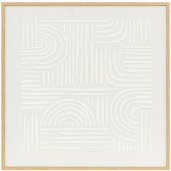 Atmosphera - Déco mural 3D Kaya blanc 60x60cm créateur d'intérieur
