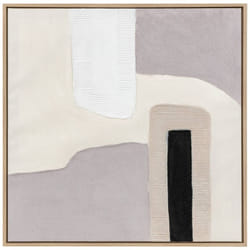 Atmosphera - Déco mural 3D Laurenz blanc et violet 80x80cm créateur d'intérieur