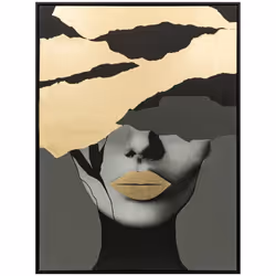 La toile imprimée encadrée "Anaelle" Atmosphera joue sur les contrastes pour sublimer n'importe quel mur de votre maison. Les ...