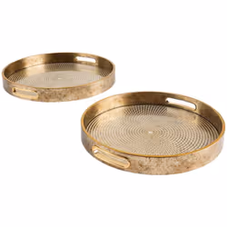 Découvrez le lot de 2 plateaux "Elya" Atmosphera, des accessoires élégants et pratiques pour sublimer votre intérieur. Avec l ...