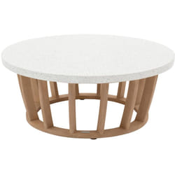 Hesperide - Table basse de jardin ronde Lemindo 100cm en eucalyptus - Hespéride