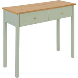 Atmosphera - Console 2 tiroirs Mohea vert céladon L100cm créateur d'intérieur