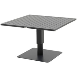 Hesperide - Table de jardin relevable carrée Salimia graphite 110 x 110 x 69cm en aluminium - Hespéride