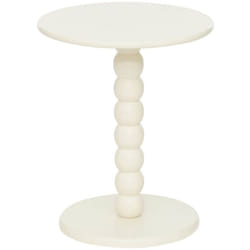 Atmosphera - Table à café Chamlo blanc ivoire D38cm créateur d'intérieur
