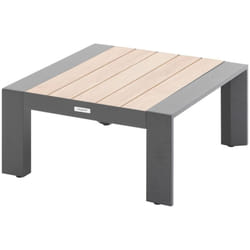 Hesperide - Table basse de jardin carrée Évasion graphite & honey 65 x 65cm en aluminium - Hespéride