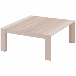 Avec ses dimensions généreuses, la table basse de jardin carrée "ÉVASION" Hespéride est idéale pour concevoir un salon de jar ...