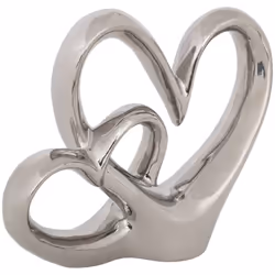 La déco à poser double coeur "Safina" Atmosphera embellira une console, un buffet ou une étagère dans n'importe quelle pièce  ...