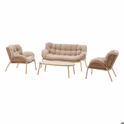 Salon de jardin 5 places MELOANE - Beige