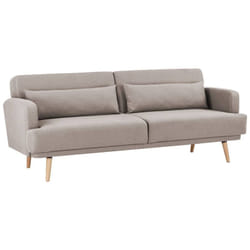 Canapé convertible Jack 3 places beige Atmosphera créateur d'intérieur